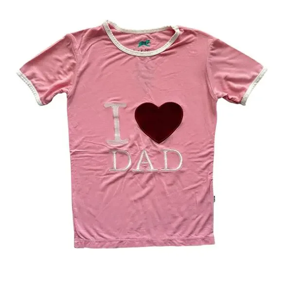 How To Catch A Tiger By Kickee Pants Bamboo I Love Dad Pajamas Size 8 - Picture 2 of 5